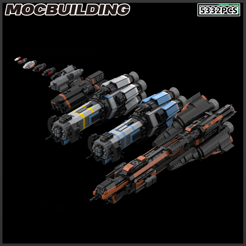 Model Kit Battleship - Bloques de construcción MOC, nave espacial,