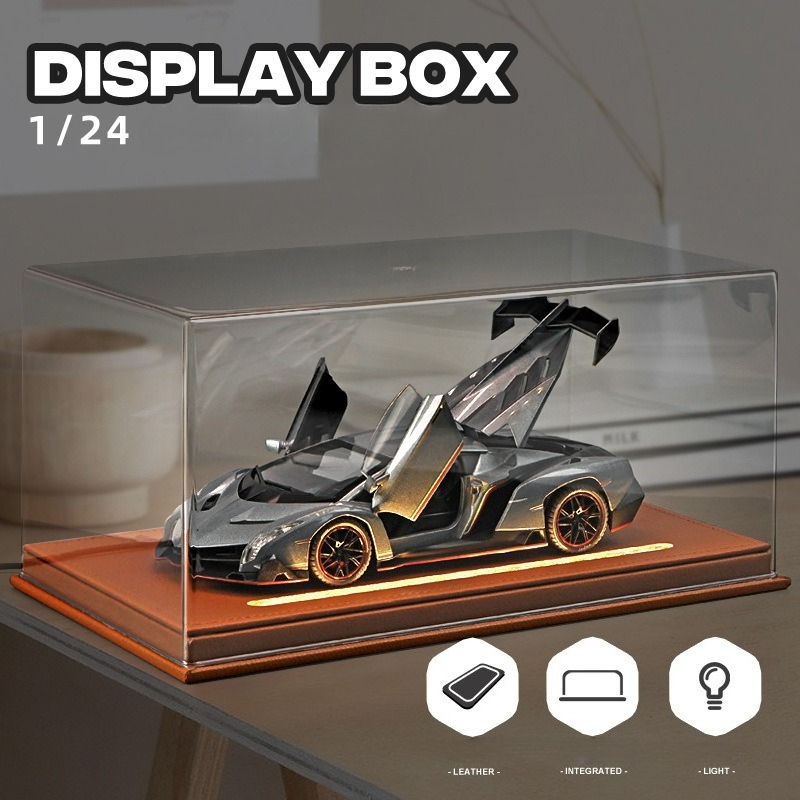 Model Kit Display - Caja expositora acrílica con luz para