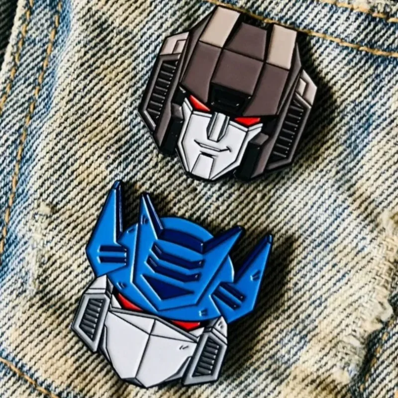 Model Kit Optimus Prime - Broche Transformable de Spider-Man Rojo, Insignia
