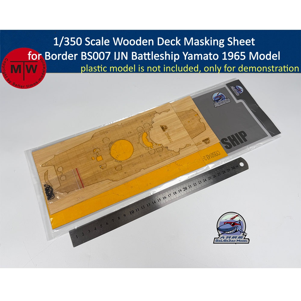 Model Kit Battleship - Lámina de enmascaramiento de cubierta de