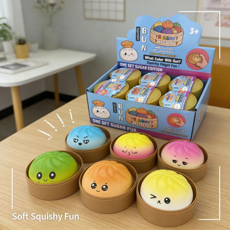 Model Kit Display - Cajas Sorpresa Squishy Coloridas (1-2 Unidades)