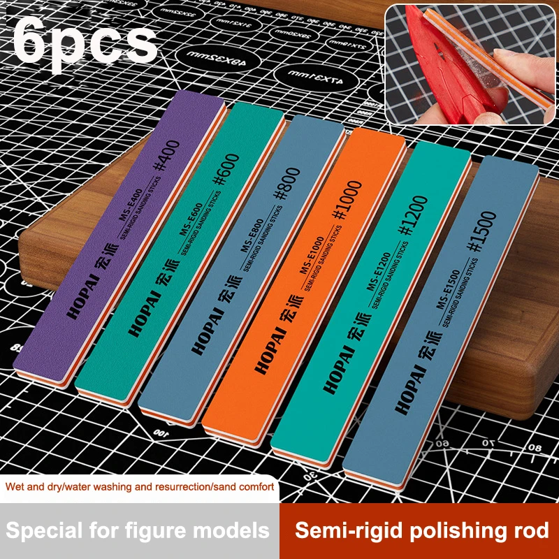 6 uds MS-E400-1500 palos de li - Sanding Stick Set reseña y precio