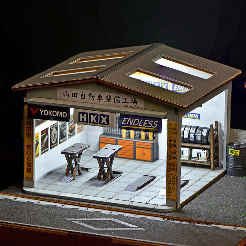 Kit de Diorama de Taller de Re - Model Kit Display reseña y precio