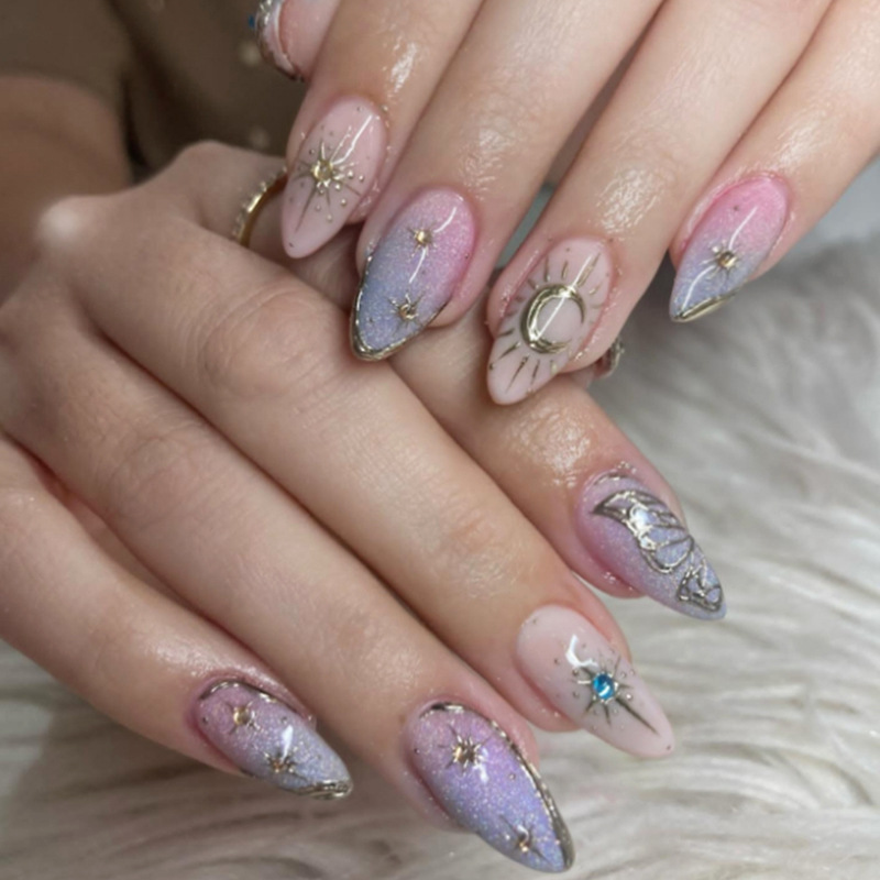 24 Uñas Postizas Adornadas con - Sanding Stick Set reseña y precio
