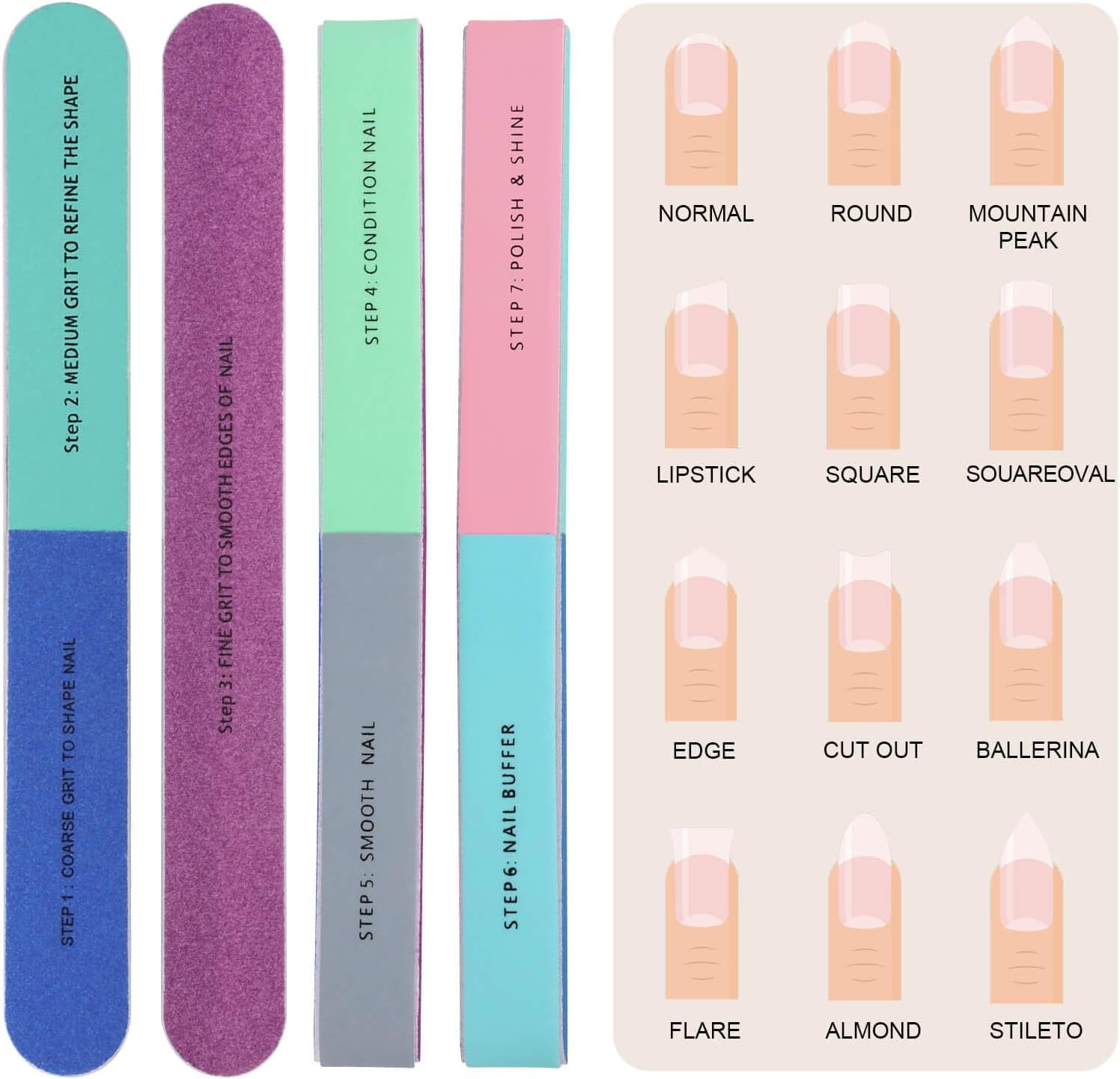 1/5 Piezas Lima de Uñas Profes - Sanding Stick Set reseña y precio