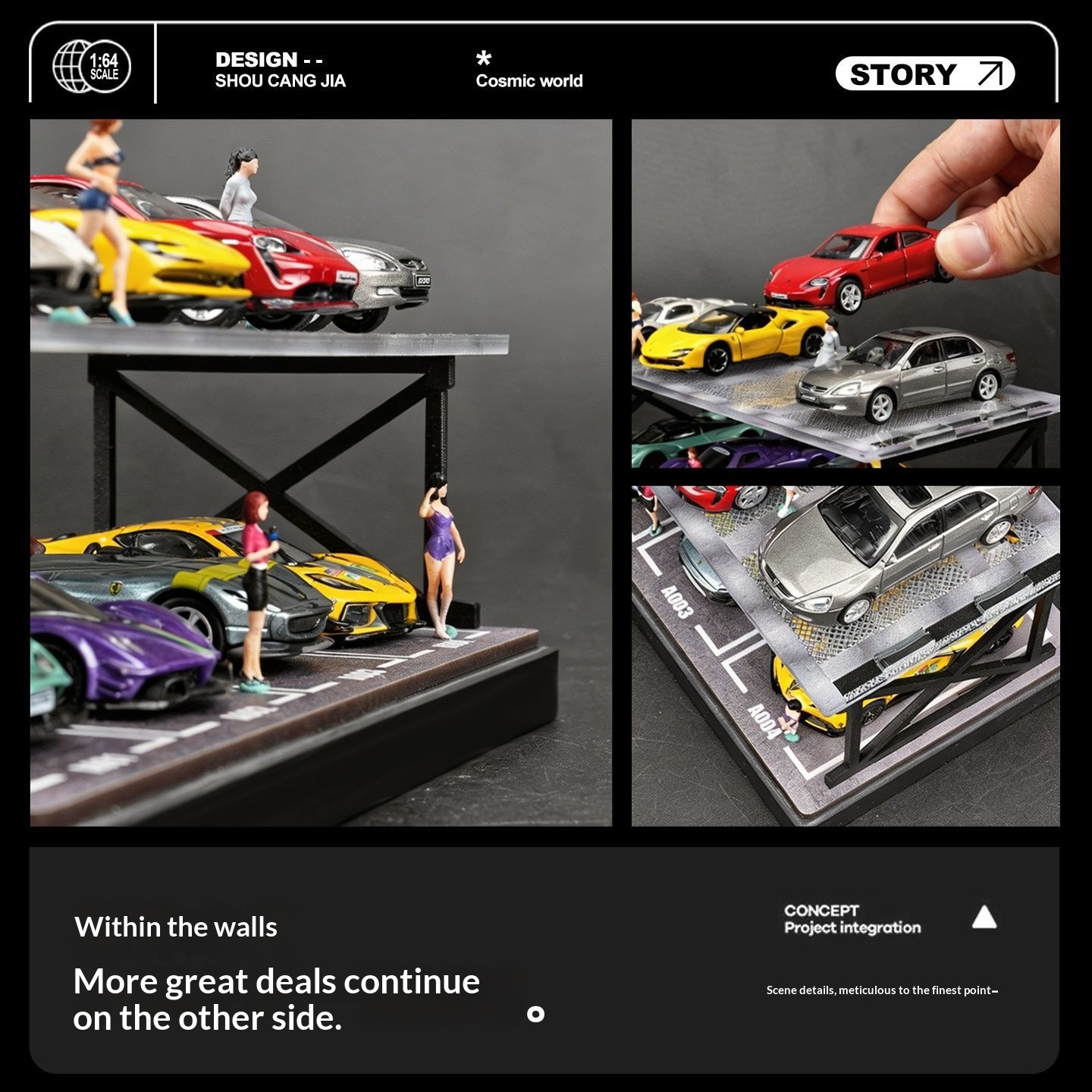 Diorama de Garaje de Dos Pisos - Model Kit Display reseña y precio