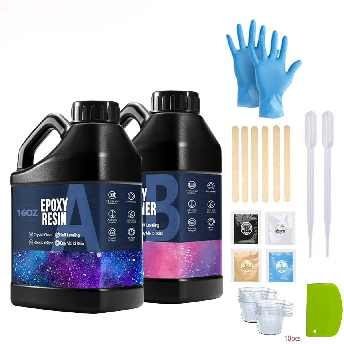 Kit de resina Epoxy transparen - Resin Kit Cast reseña y precio